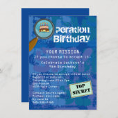 Spion / Geheim / Speciale agent Verjaardagsfeest Kaart (Voorkant / Achterkant)