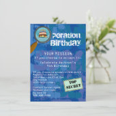 Spion / Geheim / Speciale agent Verjaardagsfeest Kaart (Staand voorkant)