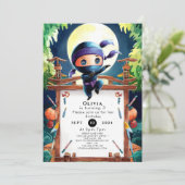 Spion Kinderen Ninja Verjaardag Kaart (Staand voorkant)