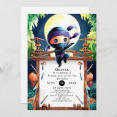 Spion Kinderen Ninja Verjaardag Kaart (Voorkant / Achterkant)