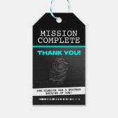 Spion Party Dank je Cadeaulabel (Voorkant)