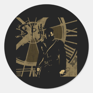 spion ronde sticker