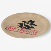 Spion/Secret Agent Theme Party Papieren Bordje (Gekanteld)