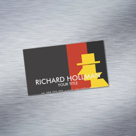 spion visitekaartje magneet (Voorbeeld)