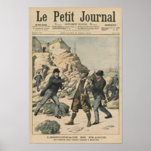 Spionage in Frankrijk Arrestatie van een Engelse k Poster