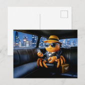 Spionagekrabbel Rid in Stretch Limo Missie Briefkaart (Voorkant / Achterkant)