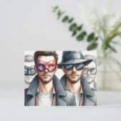 spionnen briefkaart (Staand voorkant)