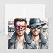 spionnen briefkaart (Voorkant / Achterkant)