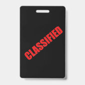 Spionnenfeest Geheime Agenten Bedrijfsbadge Badge (Achterkant)