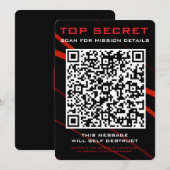 Spionnenfeest Uitnodiging (Voorkant / Achterkant)