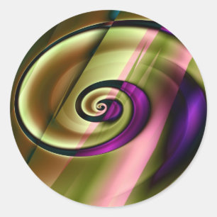 Spiraal 3 ronde sticker