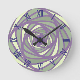 Spiraal 4 kleuren ronde klok