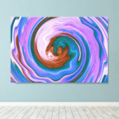 Spiraal Abstract Art 5 Canvas Afdruk (Insitu (Houten vloer))