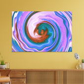 Spiraal Abstract Art 5 Canvas Afdruk (Insitu (Woonkamer))