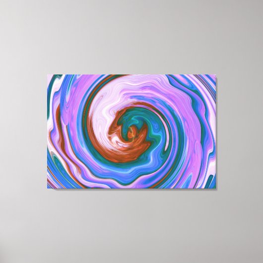 Spiraal Abstract Art 5 Canvas Afdruk (Voorkant)