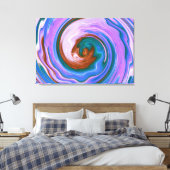 Spiraal Abstract Art 5 Canvas Afdruk (Insitu (Slaapkamer))