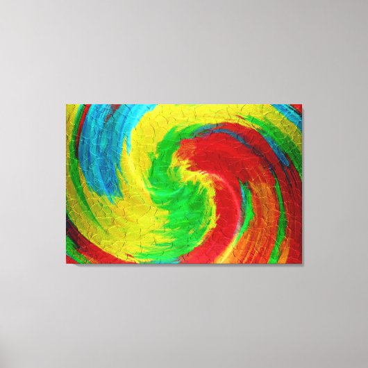 Spiraal Abstracte Kunst 8 Canvas Afdruk (Voorkant)