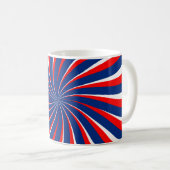 Spiraal blauw wit rood... koffiemok (Voorkant rechts)