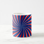 Spiraal blauw wit rood... koffiemok (Center)