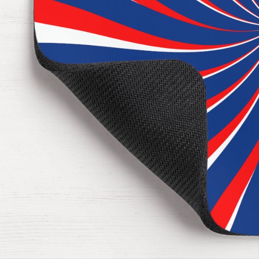 Spiraal blauw wit rood... muismat (Hoek)