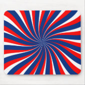 Spiraal blauw wit rood... muismat (Voorkant)