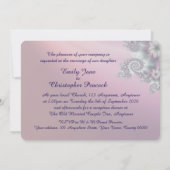 Spiraal bloemen bruiloft kaart (Achterkant)