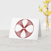 Spiraal Bloemkaart Kaart (Gele Bloem)