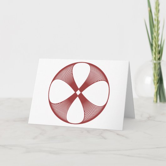 Spiraal Bloemkaart Kaart (Voorkant)