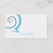 Spiraal Chat Visitekaartje (Achterkant)