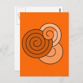 spiraal-designhi briefkaart (Voorkant / Achterkant)