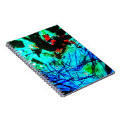 Spiraal Foto Notitieboek blauw abstract (Rechterzijde)