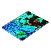 Spiraal Foto Notitieboek blauw abstract (Linkerzijde)