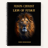 Spiraal Foto Notitieboek Jesus Christ Lion of Juda (Voorkant)