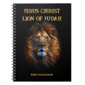 Spiraal Foto Notitieboek Jesus Christ Lion of Juda (Voorkant)