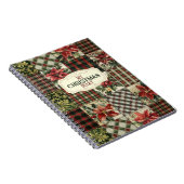Spiraal Foto Notitieboek Kerst Vintage Patchwork (Rechterzijde)