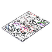 Spiraal Foto Notitieboek wiskunden patterned (Linkerzijde)