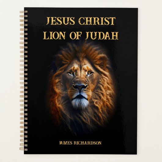 Spiraal Foto Planner Jezus Christus Leeuw van Juda (Voorkant)