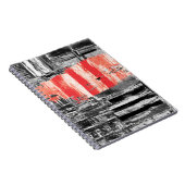 Spiraal Fotoblock – Rood Pulse Abstract Design Notitieboek (Rechterzijde)