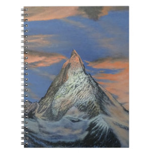 Spiraal fotoboek - "De Matterhorn bij zonsondergan Notitieboek
