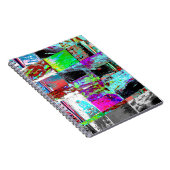 Spiraal Fotokaartenboek – Abstract Raster Notitieboek (Rechterzijde)