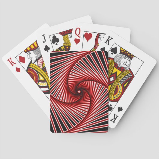 Spiraal fractaal patroon pokerkaarten (Achterkant)