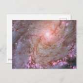 Spiraal Galaxy M83, in brand gestoken met stervorm Briefkaart (Voorkant / Achterkant)