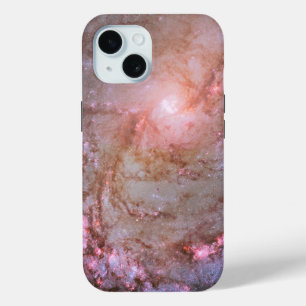 Spiraal Galaxy M83, in brand gestoken met stervorm iPhone 15 Case