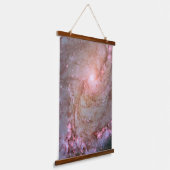 Spiraal Galaxy M83, in brand gestoken met stervorm Hangend Wandkleed (Gebogen)