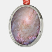 Spiraal Galaxy M83, in brand gestoken met stervorm Metalen Ornament (Links)