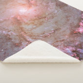 Spiraal Galaxy M83, in brand gestoken met stervorm Sherpa Deken (3/4)