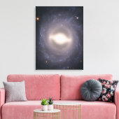 Spiraal Galaxy NGC 1015. Canvas Afdruk (Insitu (Woonkamer))