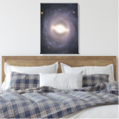 Spiraal Galaxy NGC 1015. Canvas Afdruk (Insitu (Slaapkamer))