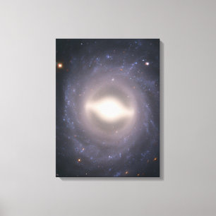 Spiraal Galaxy NGC 1015. Canvas Afdruk