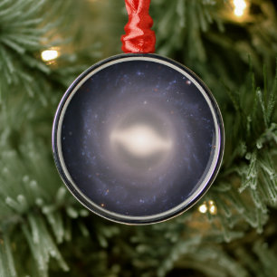 Spiraal Galaxy NGC 1015. Metalen Ornament